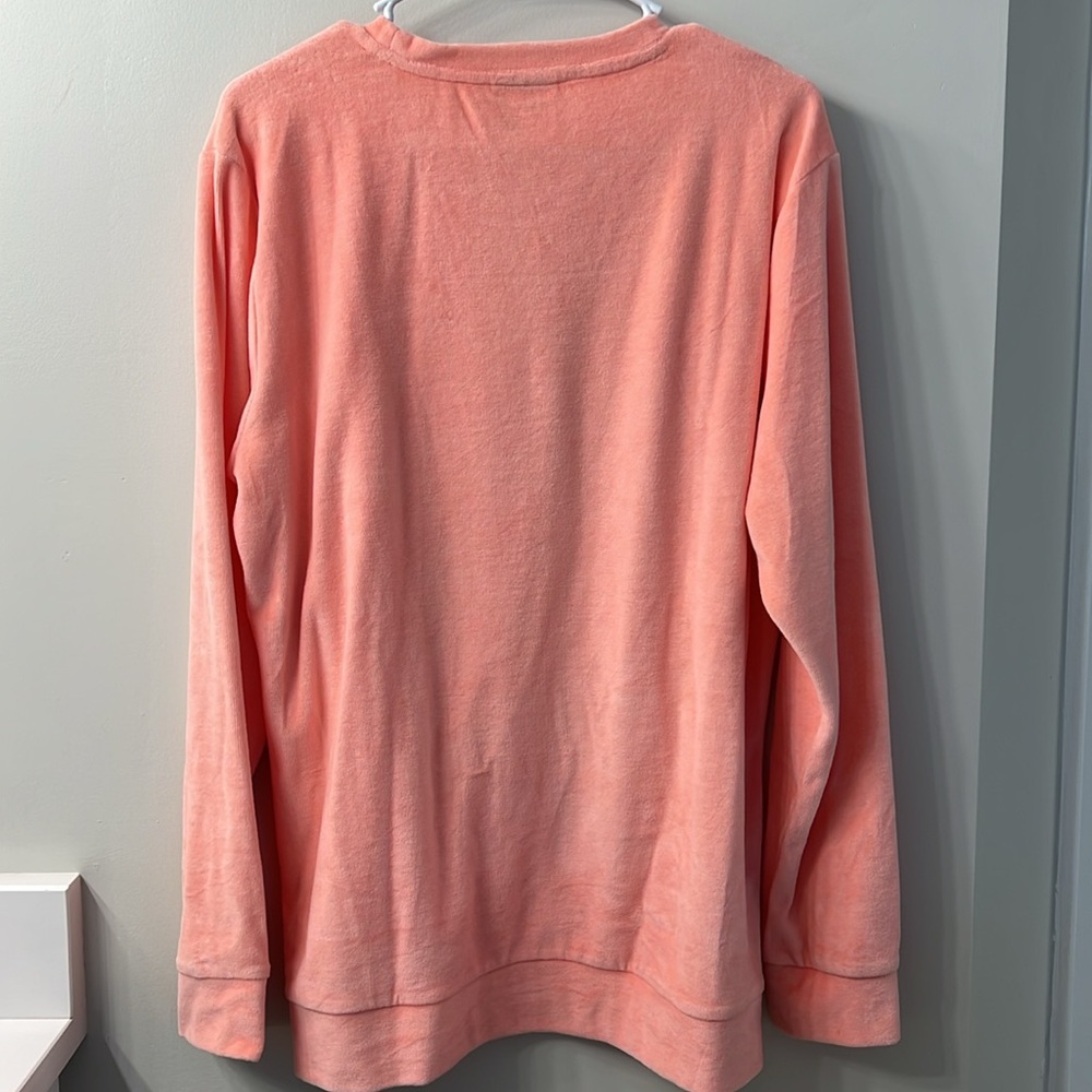 FARM Rio Pink Crew Neck Sweater with Text Design - Picture 4 of 4